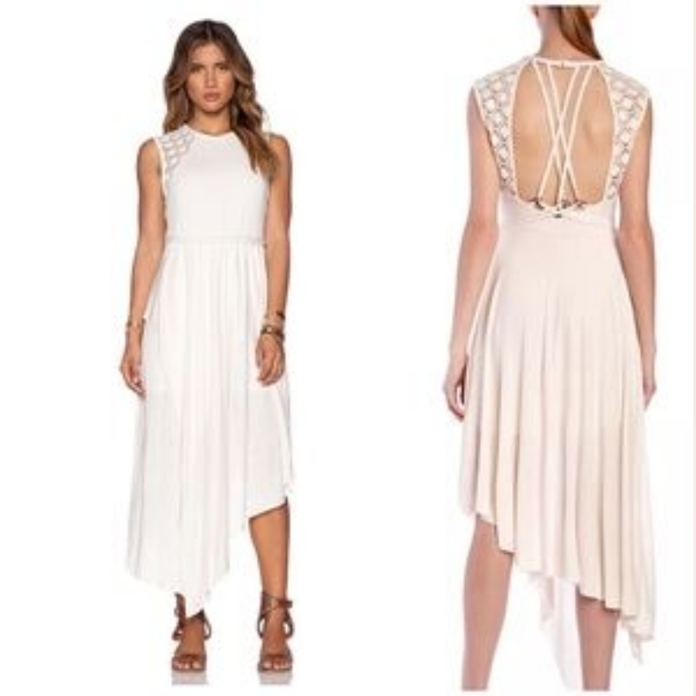 Free People Cream Dress